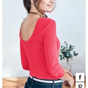 Boden Supersoft Ballet back Tee US 18